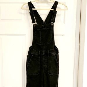 Madewell Black Denim Overalls XS